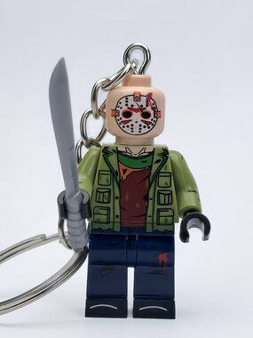 Jason Horror Minifigure Keychain Custom Collectible Figure